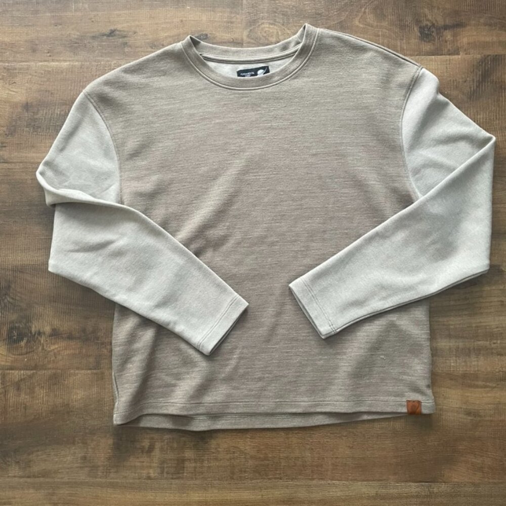 Fundamental Coast Colorblock Long Sleeve Pullover Top Size M